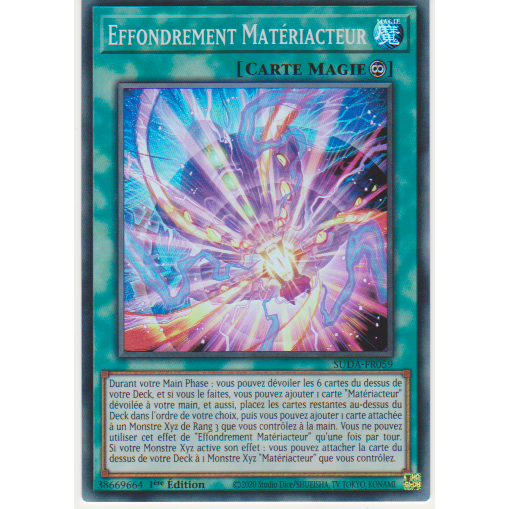 SUDA Effondrement Matériacteur