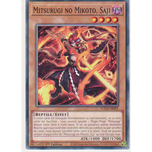 SUDA Mitsurugi no Mikoto, Saji
