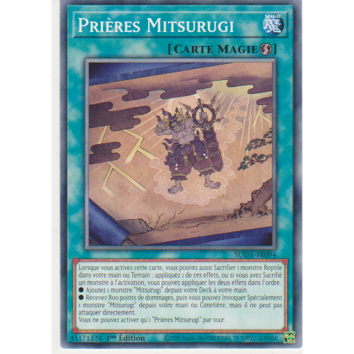 SUDA Prières Mitsurugi