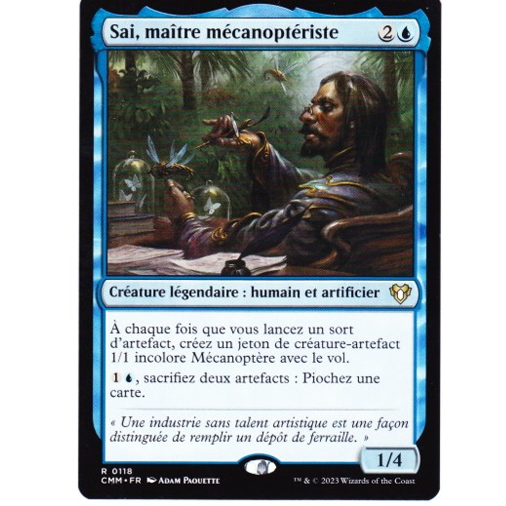 CMM Sai, maître mécanoptériste