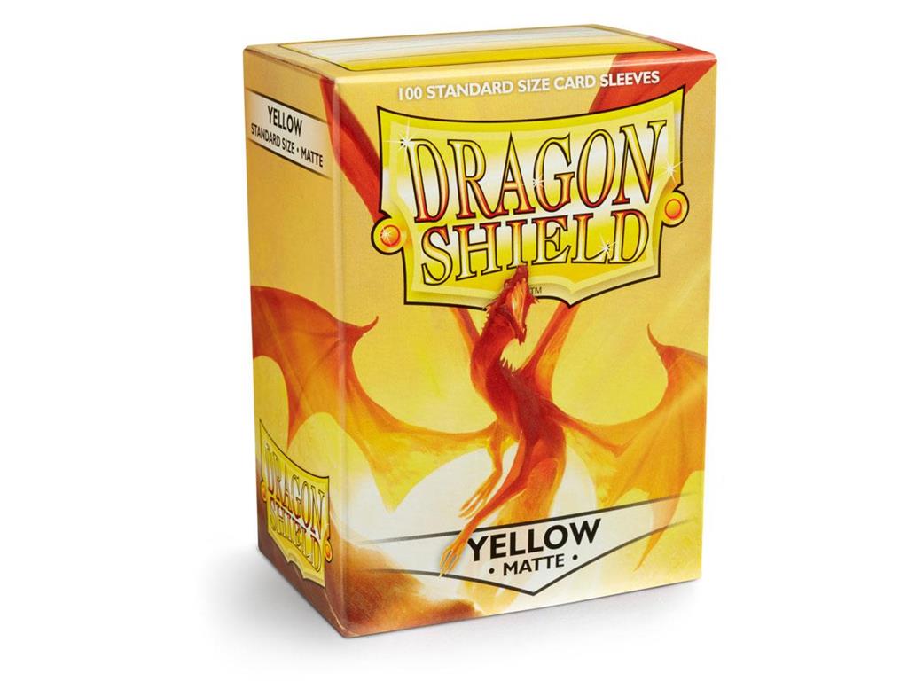 Dragon Shield 100 Sleeves Standard Yellow Matte