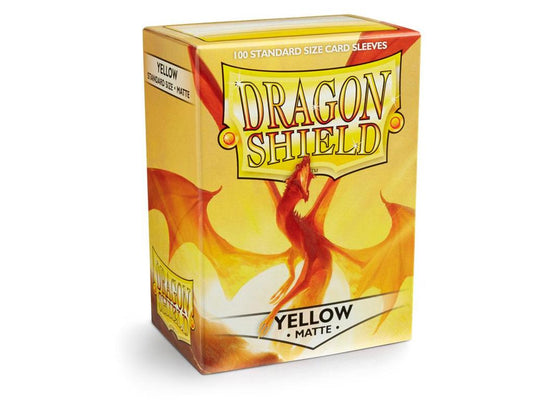 Dragon Shield 100 Sleeves Standard Yellow Matte