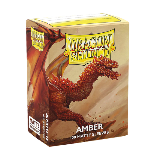 Dragon Shield 100 Sleeves Standard Amber Matte
