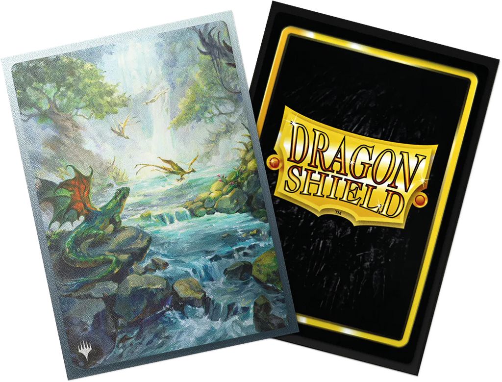 Dragon Shield - MTG Landfall - Misty Rainforest - 100 protège-cartes Matte Dual Art Sleeves Standard