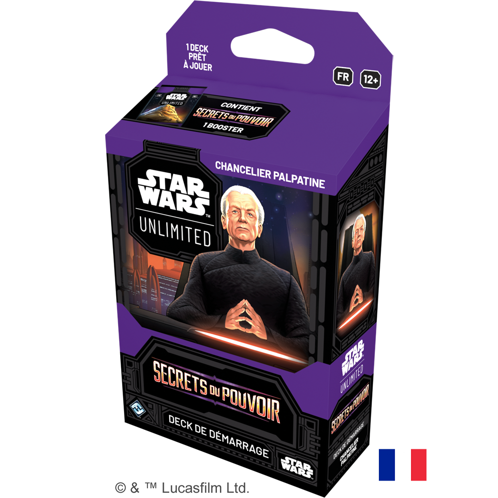 Deck de Démarrage Chancelier Palpatine - Secrets du Pouvoir - Star Wars: Unlimited (Précommande sortie le 07.11.25)