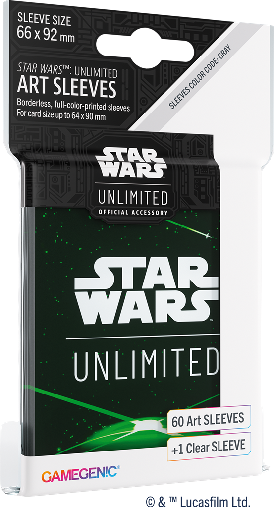 GG : SW Unlimited Art Sleeves Standard : Card Back Green