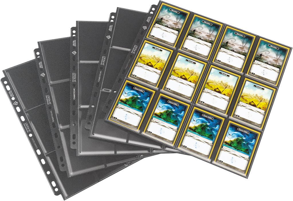 GG : 10 Pages 24 Pocket Sideloading Black pour classeur