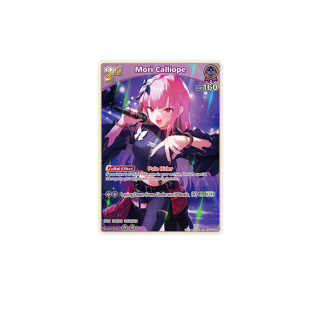 hololive Official Card Game - Live Start Deck - hSD18e Mori Calliope (Anglais) : exemple de carte incluse