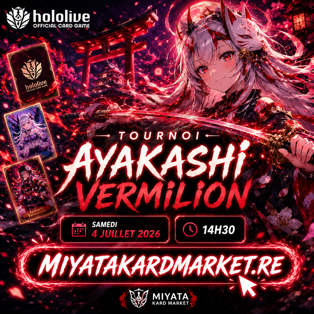 hololive Official Card Game - Tournoi Saison Ayakashi Vermilion - 4 Juillet 14h30