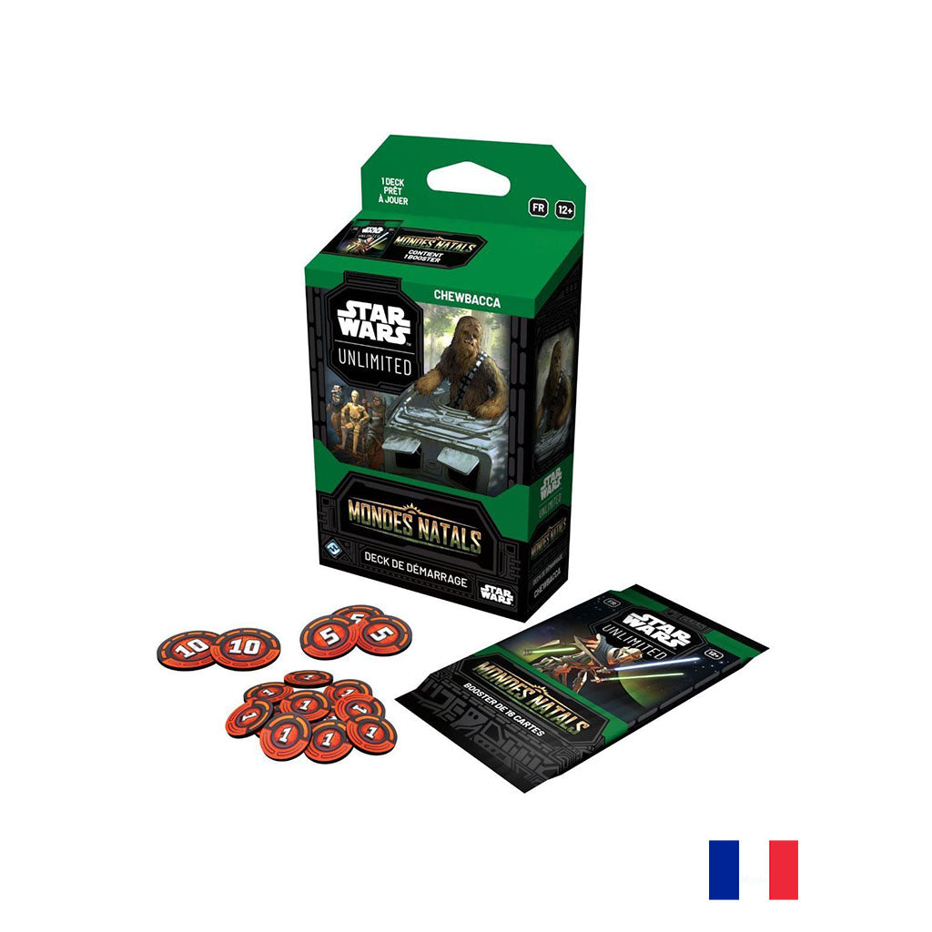 Deck de Démarrage Chewbacca - Mondes Natals - Star Wars: Unlimited (Précommande sortie le 09.10.26)
