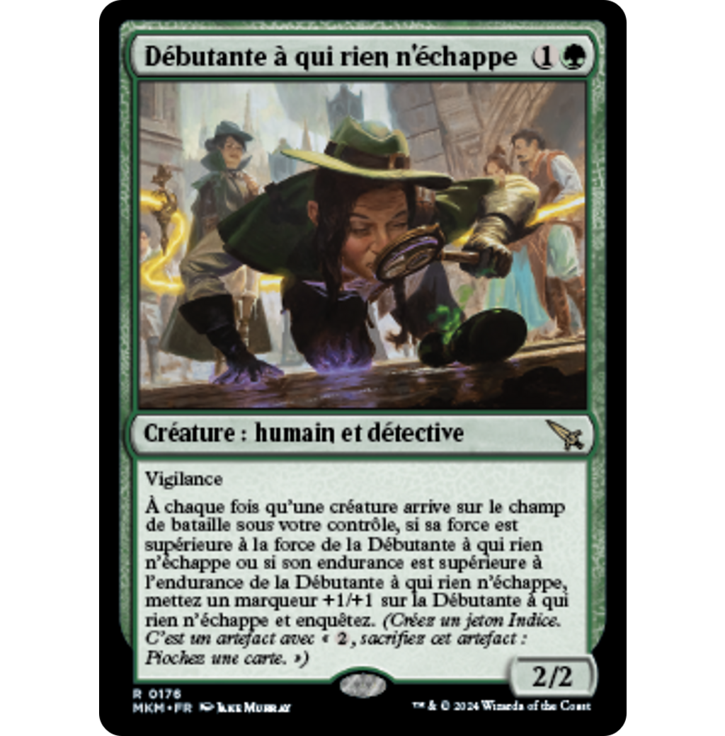 MKM Débutante à qui rien n'échappe