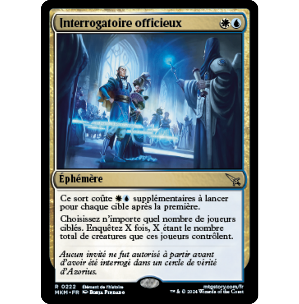 MKM Interrogatoire officieux