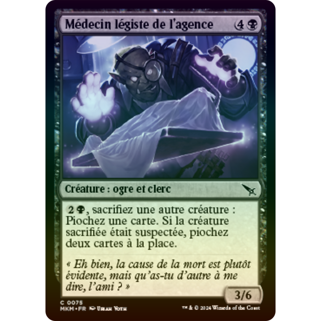 MKM Médecin légiste de l'agence *FOIL*