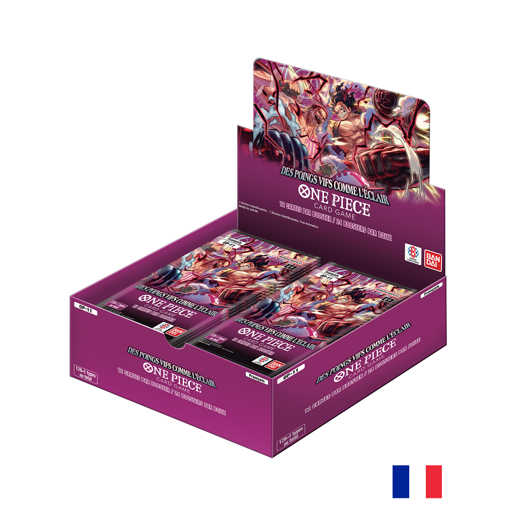 Boite de 24 Boosters OP11 - One Piece Card Game : Des poings vifs comme l'éclair