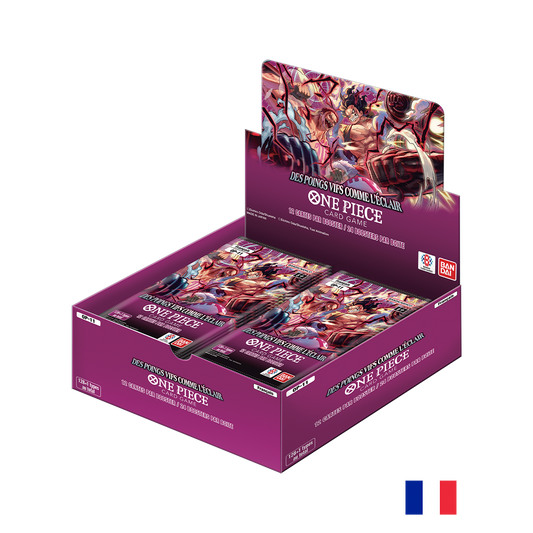 Boite de 24 Boosters OP11 - One Piece Card Game : Des poings vifs comme l'éclair (Déstock)