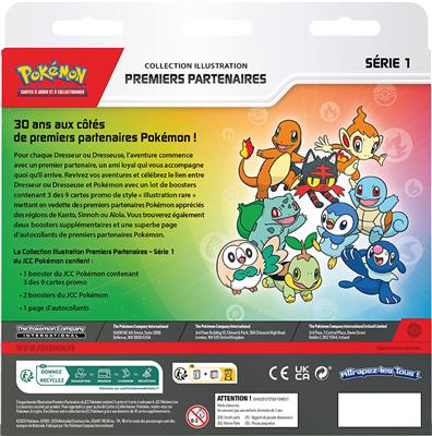 Pokémon - Collection Illustration Premiers Partenaires - Série 1 (Précommande sortie le 20.03.26) (Arrivage prévu le 03.04.26) **2ème VAGUE**