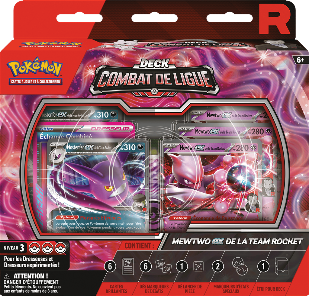 Pokémon : Deck Combat de Ligue - Mewtwo ex de la Team Rocket
