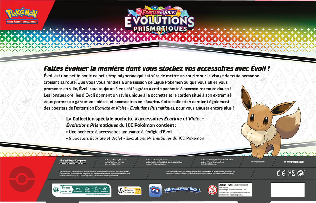 Pokemon - Coffret Collection Spéciale Pochette à Accessoires - Évolutions Prismatiques EV08.5