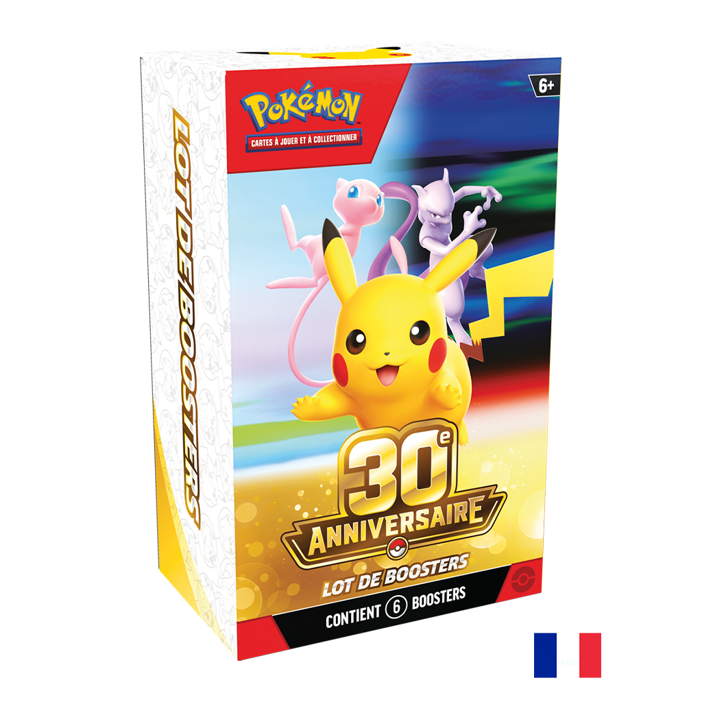 Pokémon - Bundle - 6 boosters - 30e Anniversaire (Précommande sortie le 02.10.26) (Arrivagre Prévu le 07.10.26)