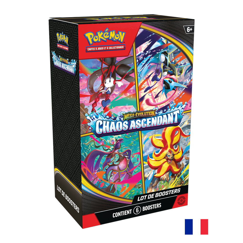Pokémon Bundle - 6 boosters - ME04 Chaos Ascendant (Précommande sortie le 22.05.26) (Arrivage prévu le 26.05.26) **1ère VAGUE**
