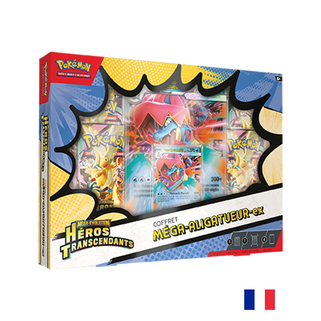 Pokémon - Coffret Méga‑Aligatueur‑ex - ME02.5 Héros Transcendants