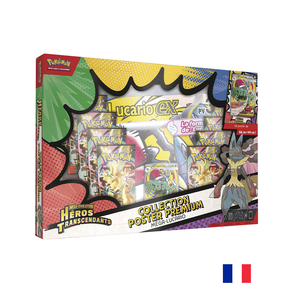 Pokémon - Coffret Premium Collection Poster Méga-Lucario - ME02.5 Héros Transcendants