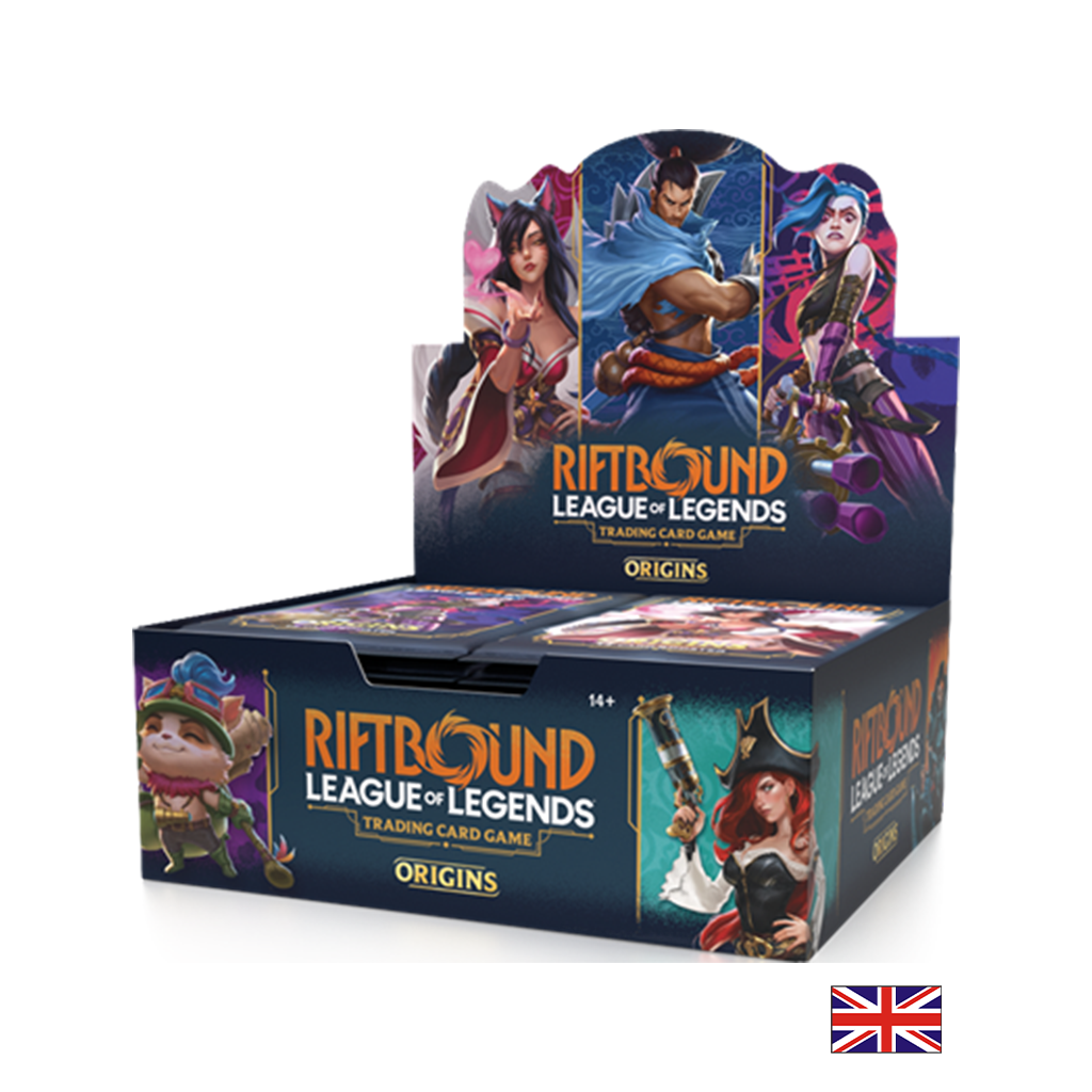 Boite de 24 Boosters - Riftbound League of Legends TCG : Origins (Anglais) (Précommande 2e VAGUE prévu courant Décembre 2025)