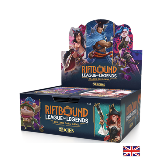 Boite de 24 Boosters - Riftbound League of Legends TCG : Origins (Anglais) (Précommande 2e VAGUE prévu courant Décembre 2025)