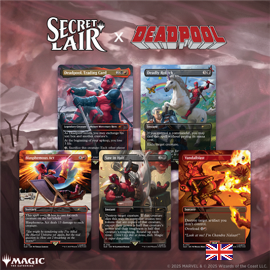 MTG : Secret Lair Marvel Deadpool (non foil) - Magic: The Gathering (Anglais)