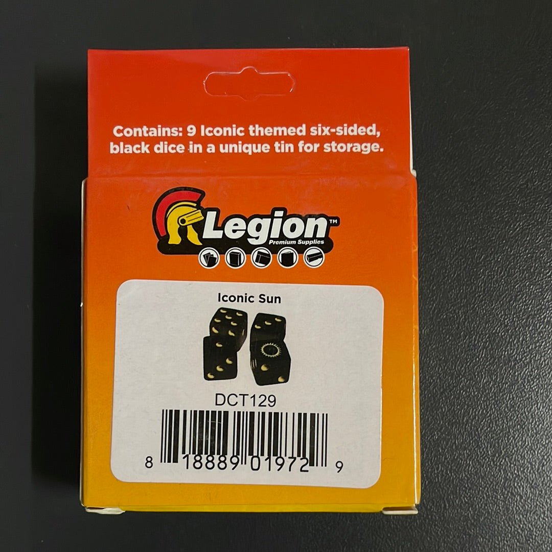Legion Set de 9 Dés 6 Faces Iconic Sun