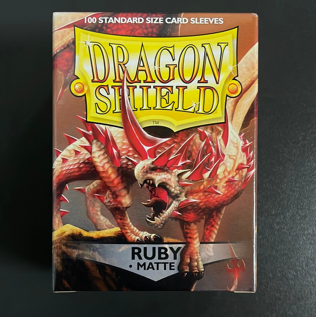 Dragon Shield 100 Sleeves Standard Ruby Matte