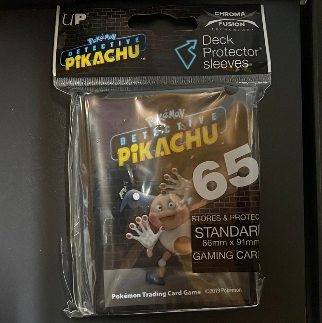 65 Ultra Pro Détective Pikachu Mr Mime Deck Protector Sleeves Standard