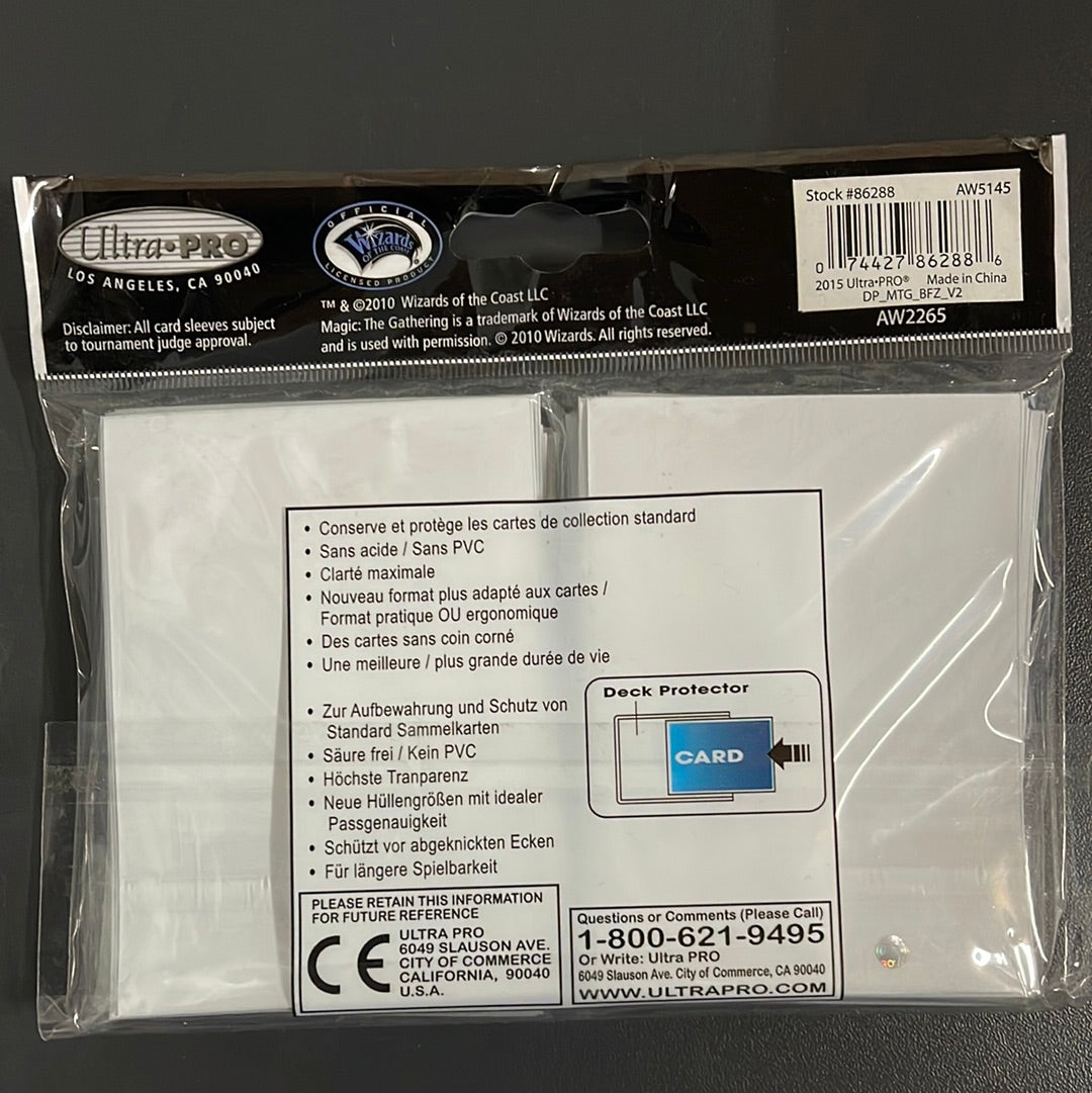 80 Ultra Pro Deck Protector Sleeves Standard Magic Ob Nixilis BFZ