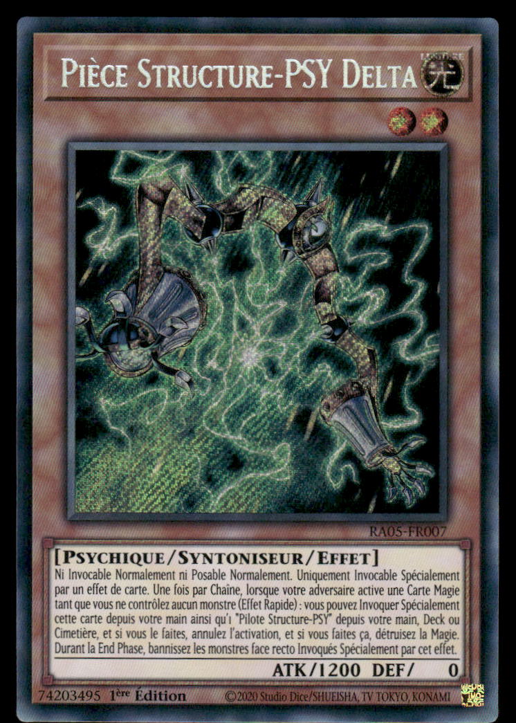 RA05-007  Pièce Structure-PSY Delta - French (NM)(V.3 - Secret Rare)