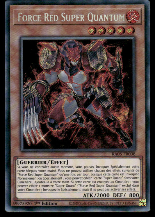 RA05-008  Force Red Super Quantum - French (NM)(V.5 - Starlight Rare)