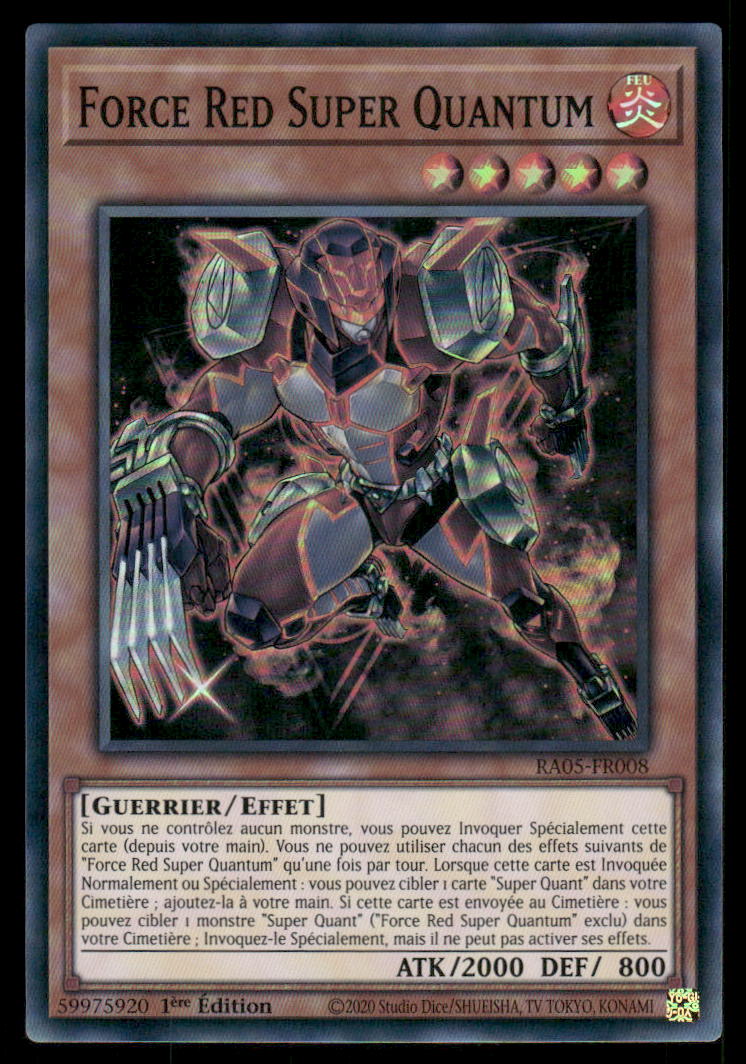 RA05-008  Force Red Super Quantum - French (NM)(V.2 - Ultra Rare)