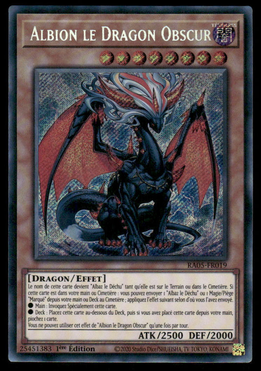 RA05-019  Albion le Dragon Obscur - French (NM)(V.5 - Starlight Rare)