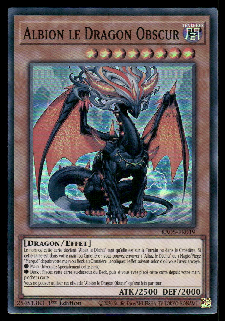 RA05-019  Albion le Dragon Obscur - French (NM)(V.1 - Super Rare)