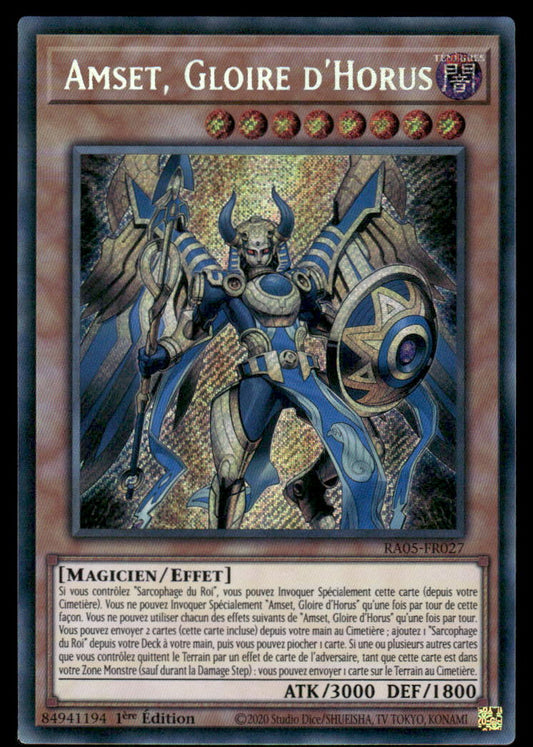 RA05-027  Amset, Gloire d'Horus - French (NM)(V.5 - Starlight Rare)