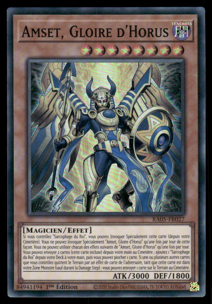 RA05-027  Amset, Gloire d'Horus - French (NM)(V.1 - Super Rare)