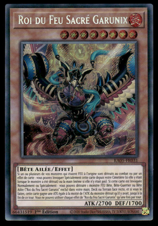 RA05-031  Roi du Feu Sacré Garunix - French (NM)(V.5 - Starlight Rare)