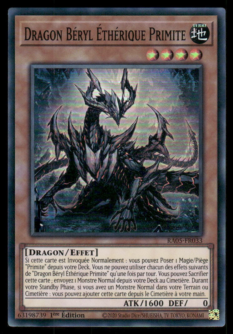 RA05-033  Dragon Béryl Éthérique Primite - French (NM)(V.1 - Super Rare)