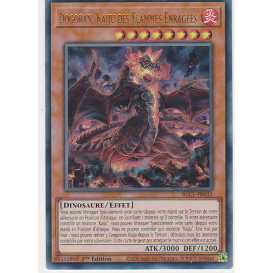 BLC1 Dogoran, Kaiju des Flammes Enragées (V.1 - Gold Ultra Rare)