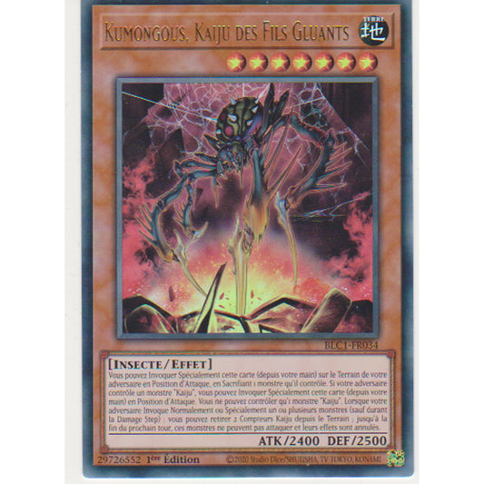 BLC1 Kumongous, Kaiju des Fils Gluants (V.1 - Gold Ultra Rare)