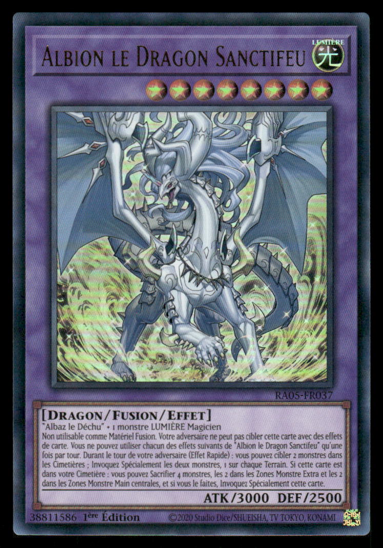 RA05-037  Albion le Dragon Sanctifeu - French (NM)(V.2 - Ultra Rare)