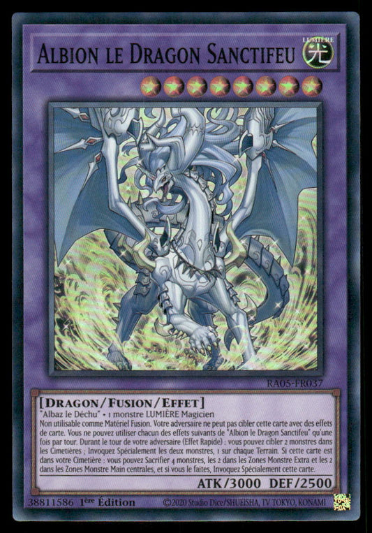 RA05-037  Albion le Dragon Sanctifeu - French (NM)(V.1 - Super Rare)