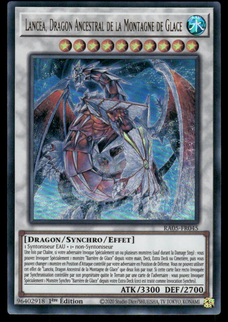 RA05-045  Lancéa, Dragon Ancestral de la Montagne de Glace - French (NM)(V.2 - Ultra Rare)