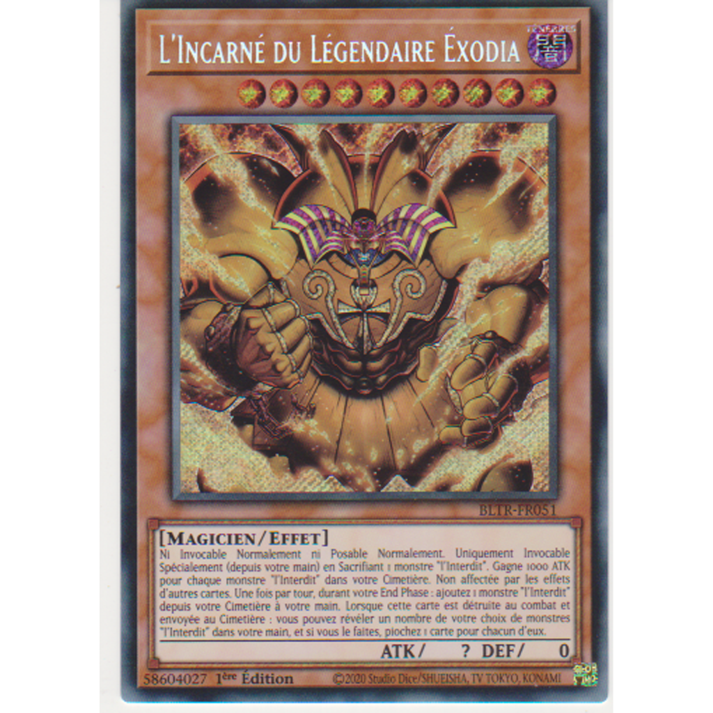 BLTR L'Incarné du Légendaire Éxodia (V.1 - Secret Rare)