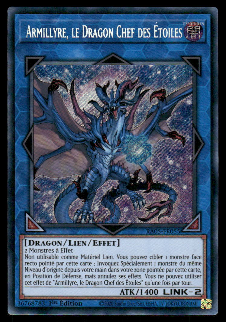 RA05-055  Armillyre, le Dragon Chef des Étoiles - French (NM)(V.4 - Platinum Secret Rare)