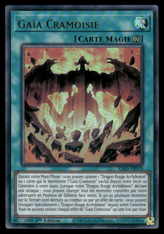RA05-070  Gaïa Cramoisie - French (NM)(V.2 - Ultra Rare)